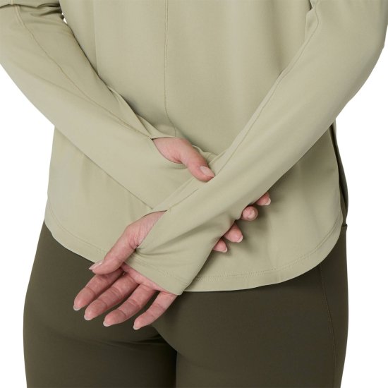 ASICS - Maglia a maniche lunghe Nagino Run 1/4 zip donna