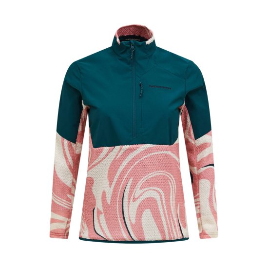 PEAK PERFORMANCE - Veste AOP Freelight Alpha Half Zip femme