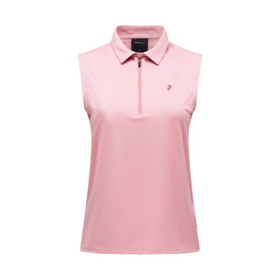 PEAK PERFORMANCE - Polo Comfort Zip senza maniche da donna