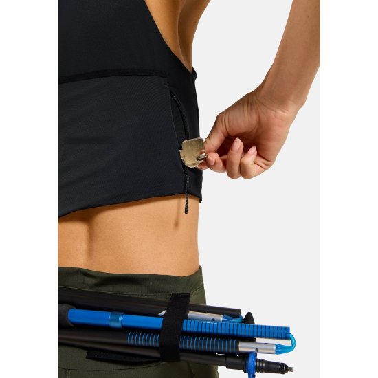 ODLO - Top corto cargo da trail running X-Alp donna