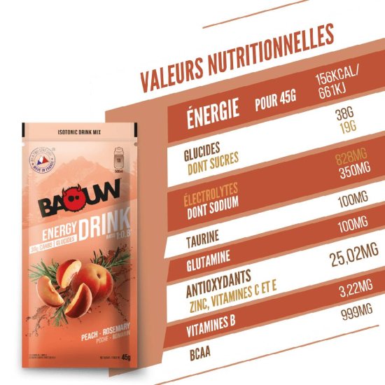 BAOUW - Boisson Isotonique 45g