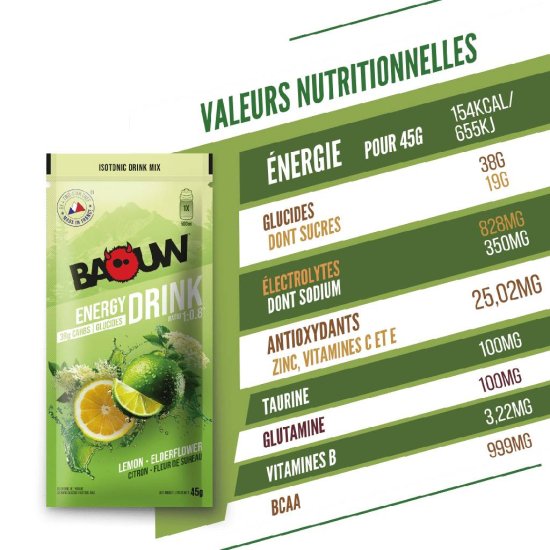BAOUW - Boisson Isotonique 45g