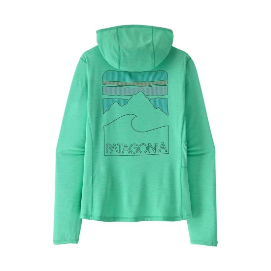 PATAGONIA - Felpa con cappuccio Capilene Cool Sun Hoody Peak Visions donna