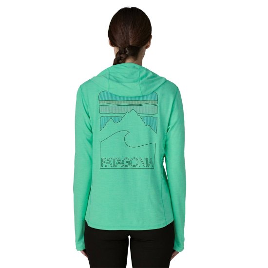 PATAGONIA - Felpa con cappuccio Capilene Cool Sun Hoody Peak Visions donna