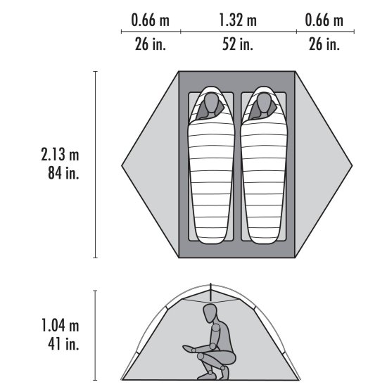 MSR - Tente Elixir 2 places