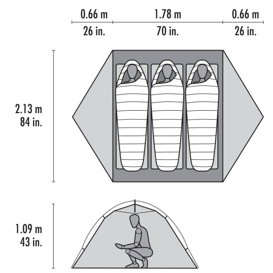 MSR - Tente Elixir 3 places