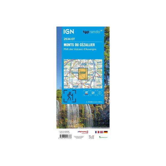 IGN - 2534OT - MONTS DU CÉZALLIER PNR DES VOLCANS D'AUVERGNE
