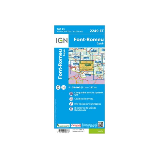 IGN - 2249ET FONT ROMEU - CAPCIR