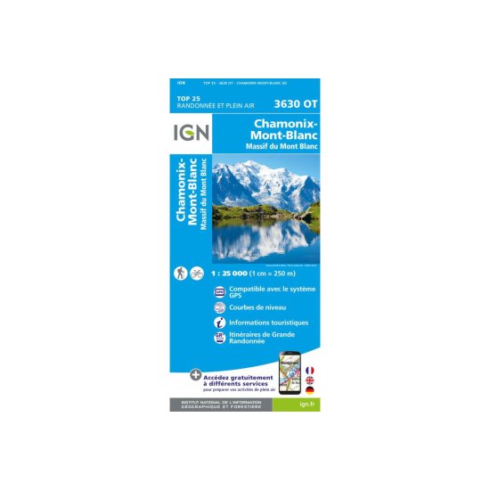 IGN - 3630OT - CHAMONIX - MONTE BIANCO MASSICCIO DEL MONTE BIANCO