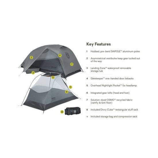 NEMO - Tente Dragonfly OSMO Bikepack 2 places