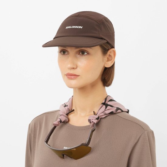 SALOMON - Cappellino Sense Aero marrone