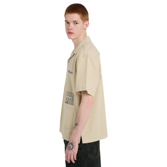 ELEMENT - Camicia Seersucker Embroidery uomo