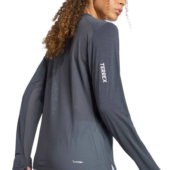 ADIDAS - T-shirt a maniche lunghe Terrex Xperior Climacool + donna