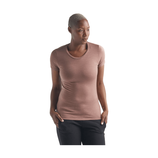 ICEBREAKER - T-SHIRT MANCHES COURTES TECH LITE COL ROND FEMME