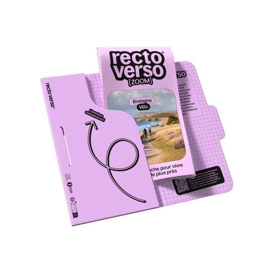 RECTO VERSO - Carta tascabile Zoom Bretagna in Bicicletta