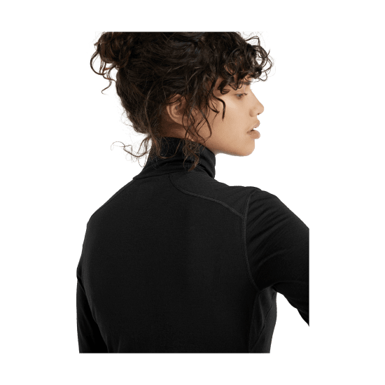 ICEBREAKER - T-SHIRT MANCHES LONGUES 200 OASIS demi ZIP FEMME