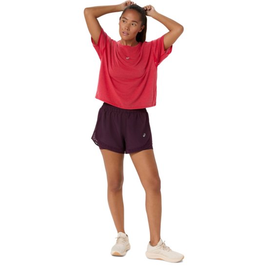 ASICS - Short Nagino Run 2-en-1 donna