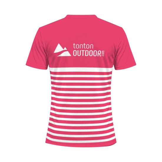 TONTON OUTDOOR - T-shirt Marinière Octobre Rose