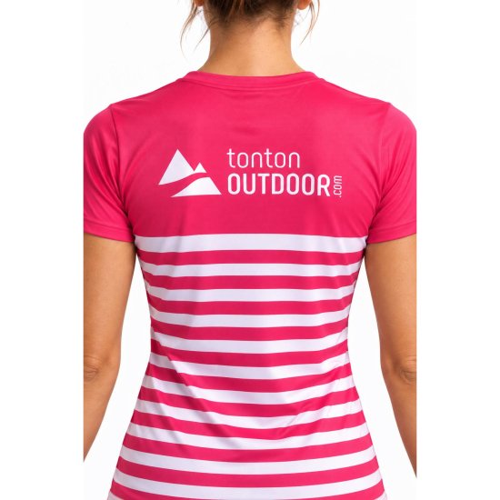 TONTON OUTDOOR - T-shirt Marinière Octobre Rose