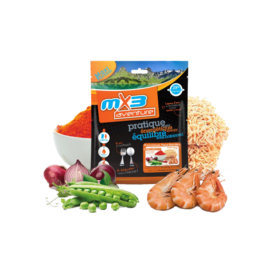 MX3 - NOUILLES CHINOISES AU CURRY LYOPHILISEES