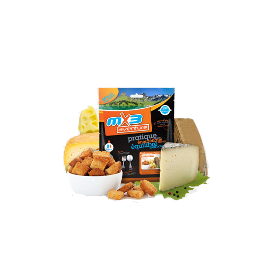 MX3 - FONDUTA AI 4 FORMAGGI E I SUOI CROSTONI LIOFILIZZATA