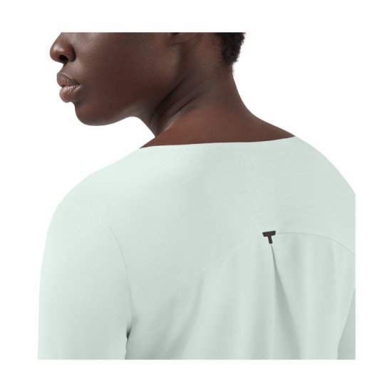 ON - T-SHIRT PERFORMANCE MANCHES LONGUES FEMME BLANC