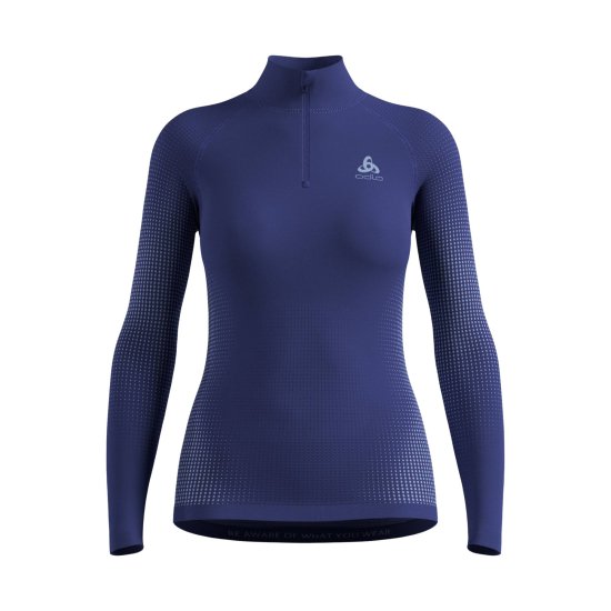 ODLO - SOUS-COUCHE TOP TURTLE COL DEMI-ZIP FEMME