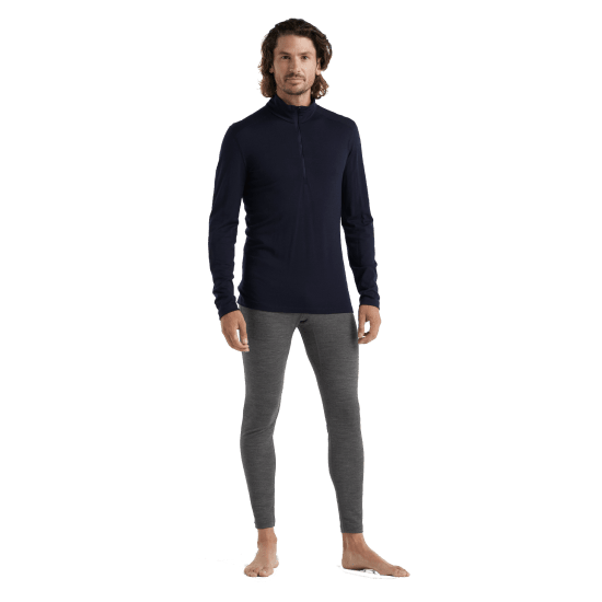 ICEBREAKER - INTIMO IN LANA MERINO 200 OASIS COLLO MEZZA-ZIP UOMO
