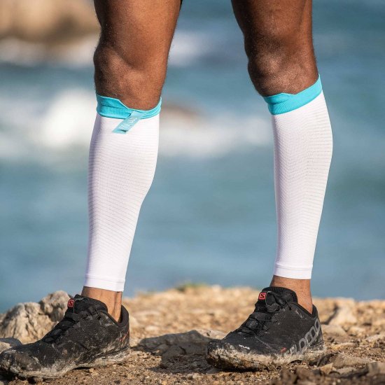 COMPRESSPORT - MANCHONS R2 OXYGEN BLANCS