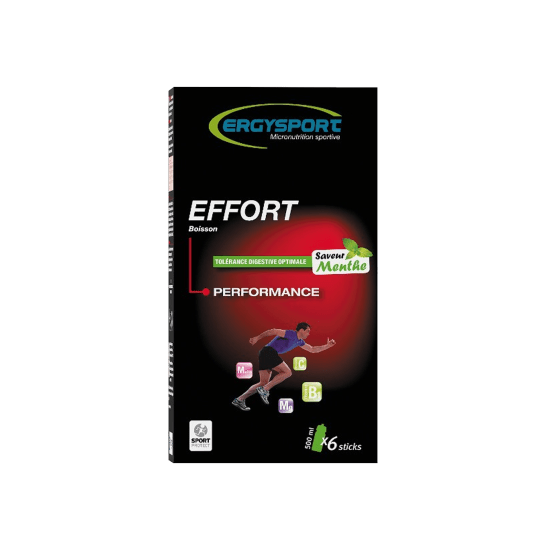 ERGYSPORT - BOÎTE DE 6 STICKS BOISSON EFFORT MENTHE