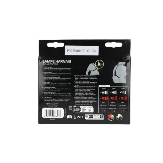 ADDONE - Lampe harnais Dual Light 250