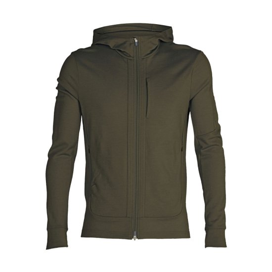ICEBREAKER - VESTE POLAIRE MERINO QUANTUM III CAPUCHE HOMME