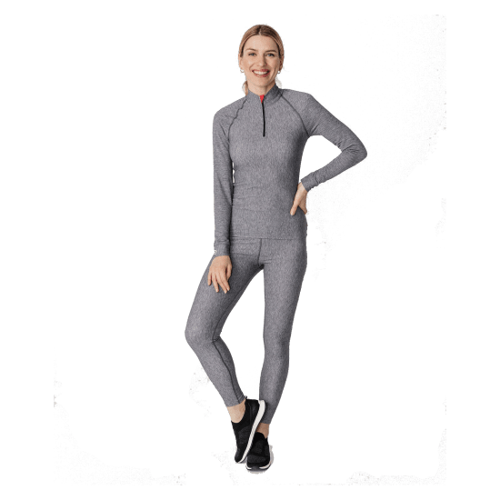 DAMART - SOUS-COUCHE COMFORT 5 COL ZIPPE FEMME