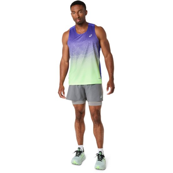 ASICS - PANTALONCINO ROAD 2IN1 5IN UOMO