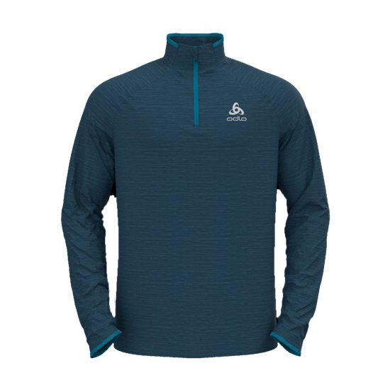 ODLO - SOUS-COUCHE 1/2 ZIP RUN EASY WARM HOMME