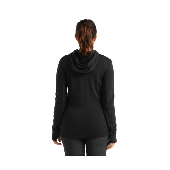 ICEBREAKER - VESTE POLAIRE MERINO QUANTUM III CAPUCHE FEMME