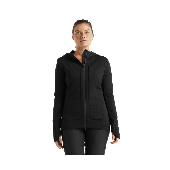 ICEBREAKER - VESTE POLAIRE MERINO QUANTUM III CAPUCHE FEMME