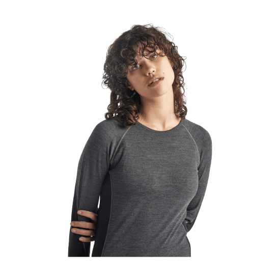 ICEBREAKER - SOUS-COUCHE 200 ZONE COL ROND FEMME