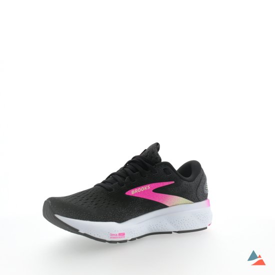 BROOKS - GHOST 16 FEMME NOIR/ROSE