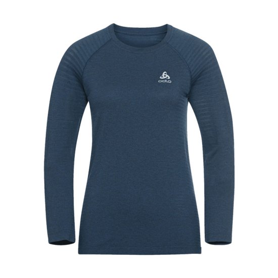 ODLO - T-SHIRT MANICHE LUNGHE ESSENZIALE SENZA CUCITURE DONNA