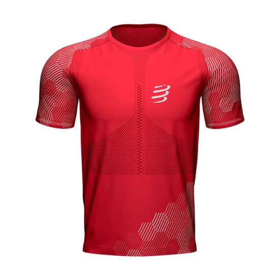 COMPRESSPORT - T-SHIRT RACING MANICHE CORTE UOMO