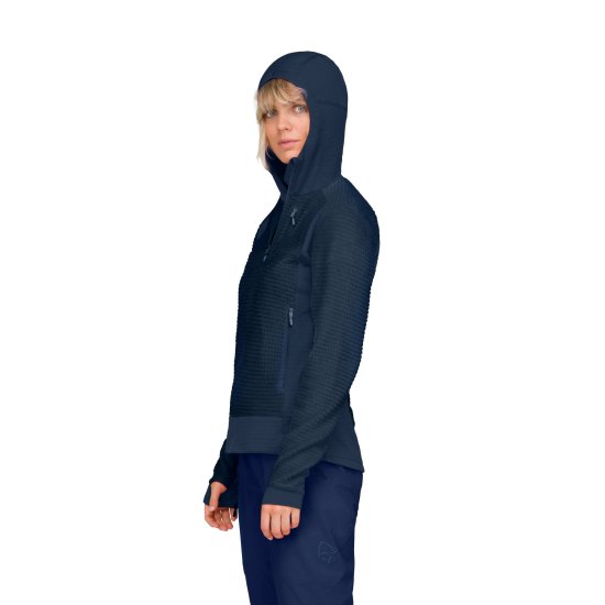 NORRONA - POLAIRE FALKETIND ALPHA 120 ZIP capuche FEMME