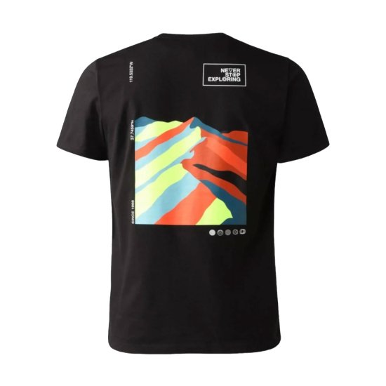 THE NORTH FACE - T-SHIRT MANCHES COURTES FOUNDATION GRAPHIC HOMME BLANC