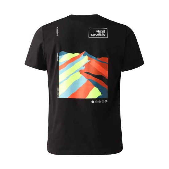 THE NORTH FACE - T-SHIRT MANCHES COURTES FOUNDATION GRAPHIC HOMME BLANC