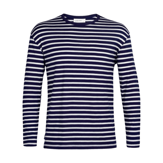 ICEBREAKER - T-SHIRT GRANARY MANCHES LONGUES STRIPE HOMME