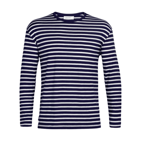ICEBREAKER - T-SHIRT GRANARY MANCHES LONGUES STRIPE HOMME