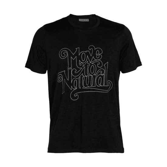 ICEBREAKER - T-SHIRT MERINO TECH LITE II MOVE TO NATURAL HOMME