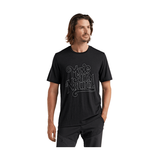 ICEBREAKER - T-SHIRT MERINO TECH LITE II MOVE TO NATURAL HOMME