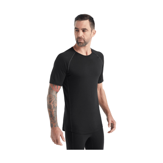 ICEBREAKER - SOUS-COUCHE MANCHES COURTES 150 ZONE COL ROND FEMME