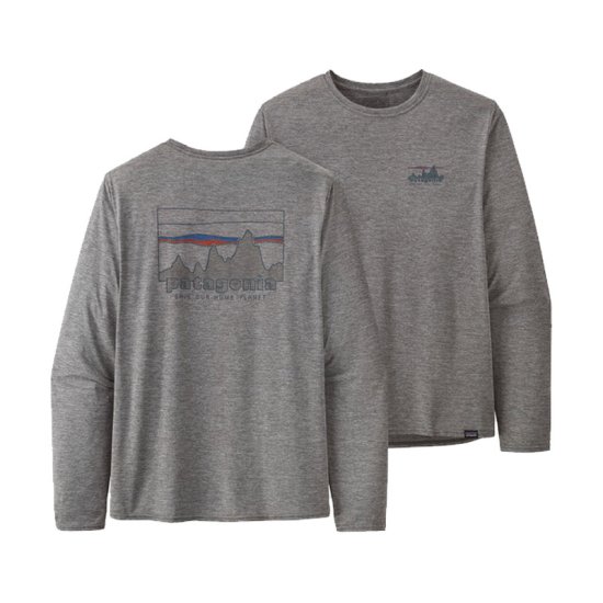 PATAGONIA - T-SHIRT MANCHES LONGUES CAP COOL DAILY GRAPHIC MONTAGNE HOMME